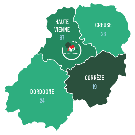 Carte géographique du Limousin